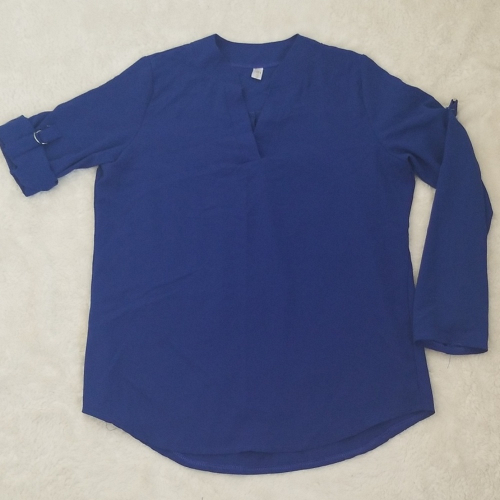 SHSHDHZX Blue Blouse